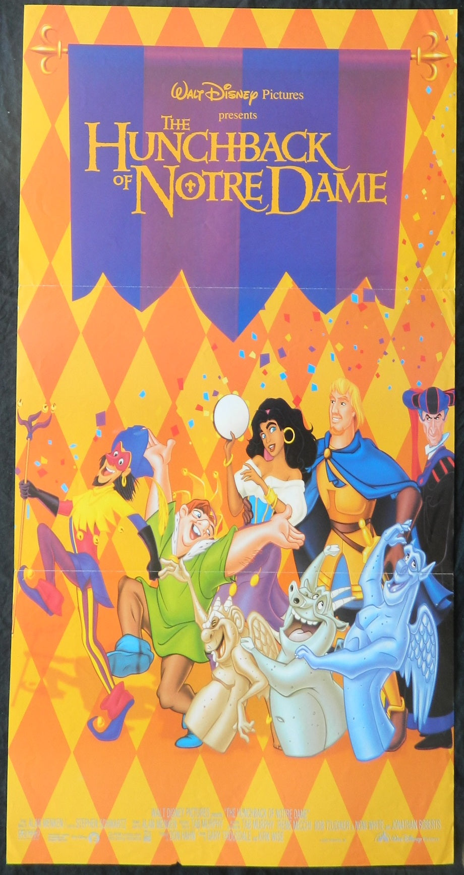 HUNCHBACK OF NOTRE DAME  (1996) — Original Australian daybill movie poster