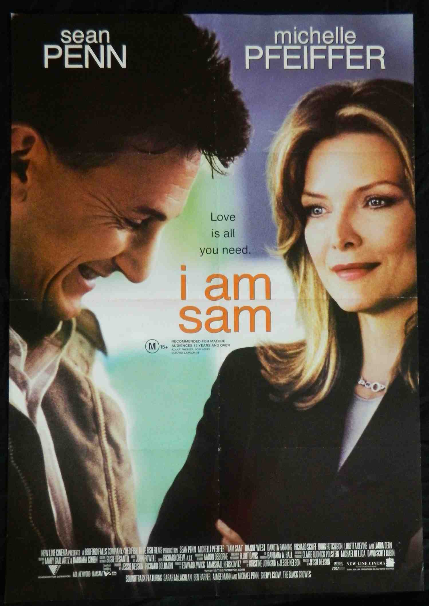 I AM SAM (2001)— Original Australian one sheet movie poster