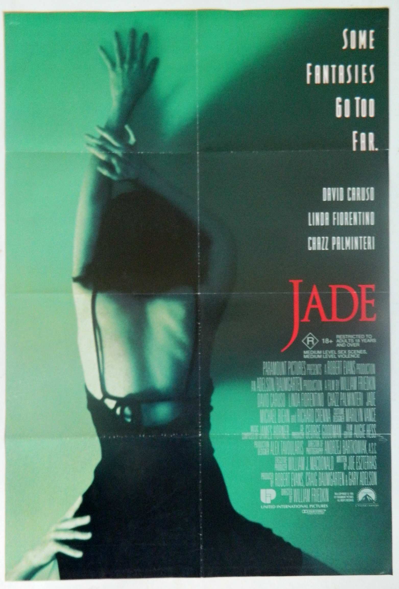 JADE (1995)— Original Australian one sheet movie poster