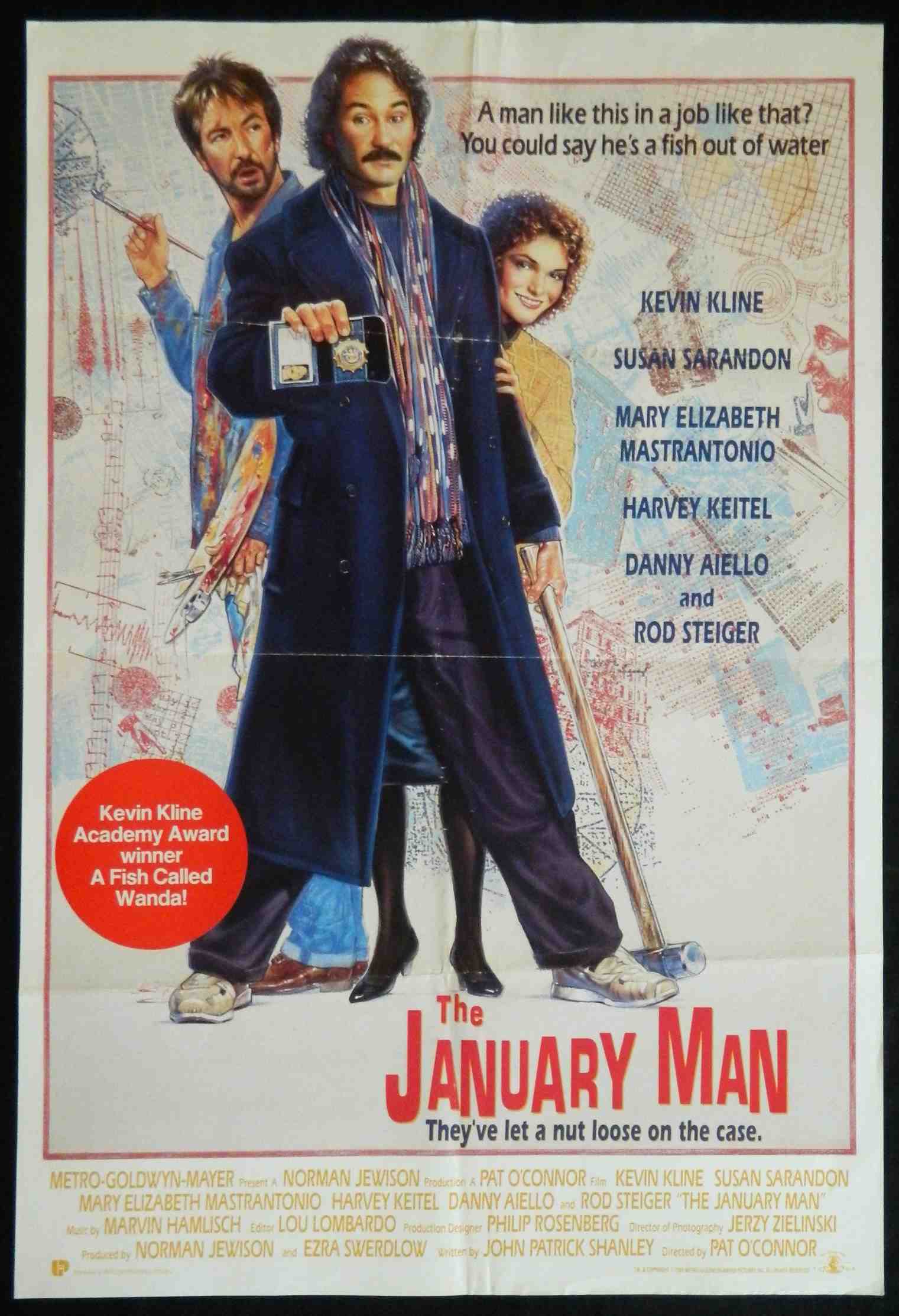 JANUARY MAN (1989) — Original Australian one sheet movie poster