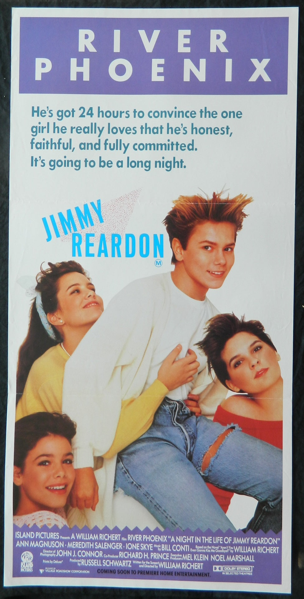 JIMMY REARDON  (1988) — Original Australian daybill movie poster