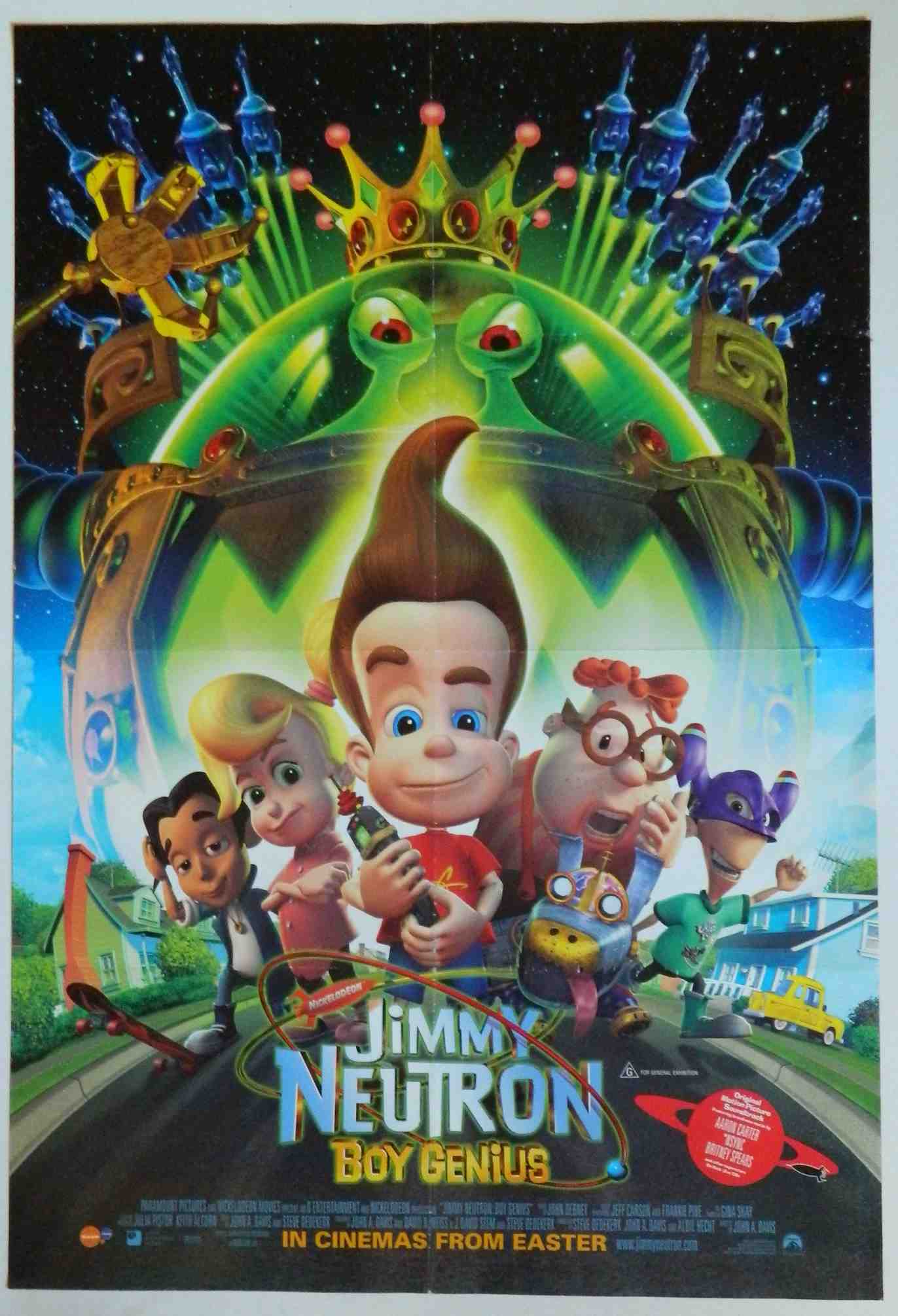 JIMMY NEUTRON (2001)— Original Australian one sheet movie poster