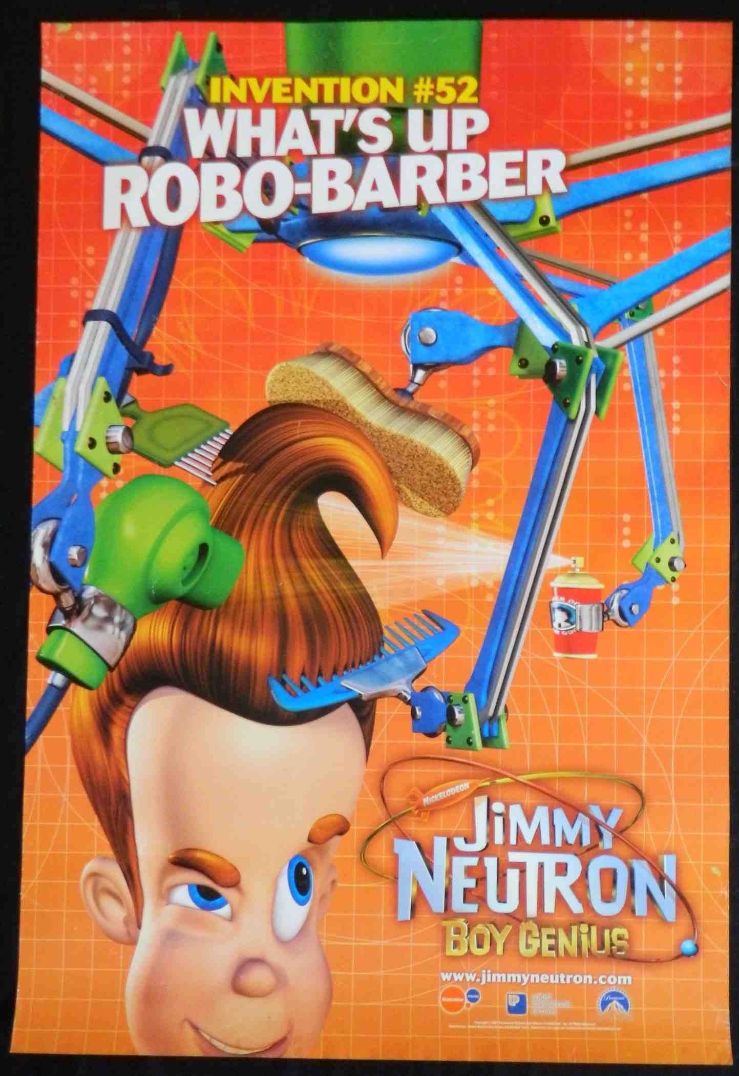 JIMMY NEUTRON (2001)— Original Australian one sheet movie poster