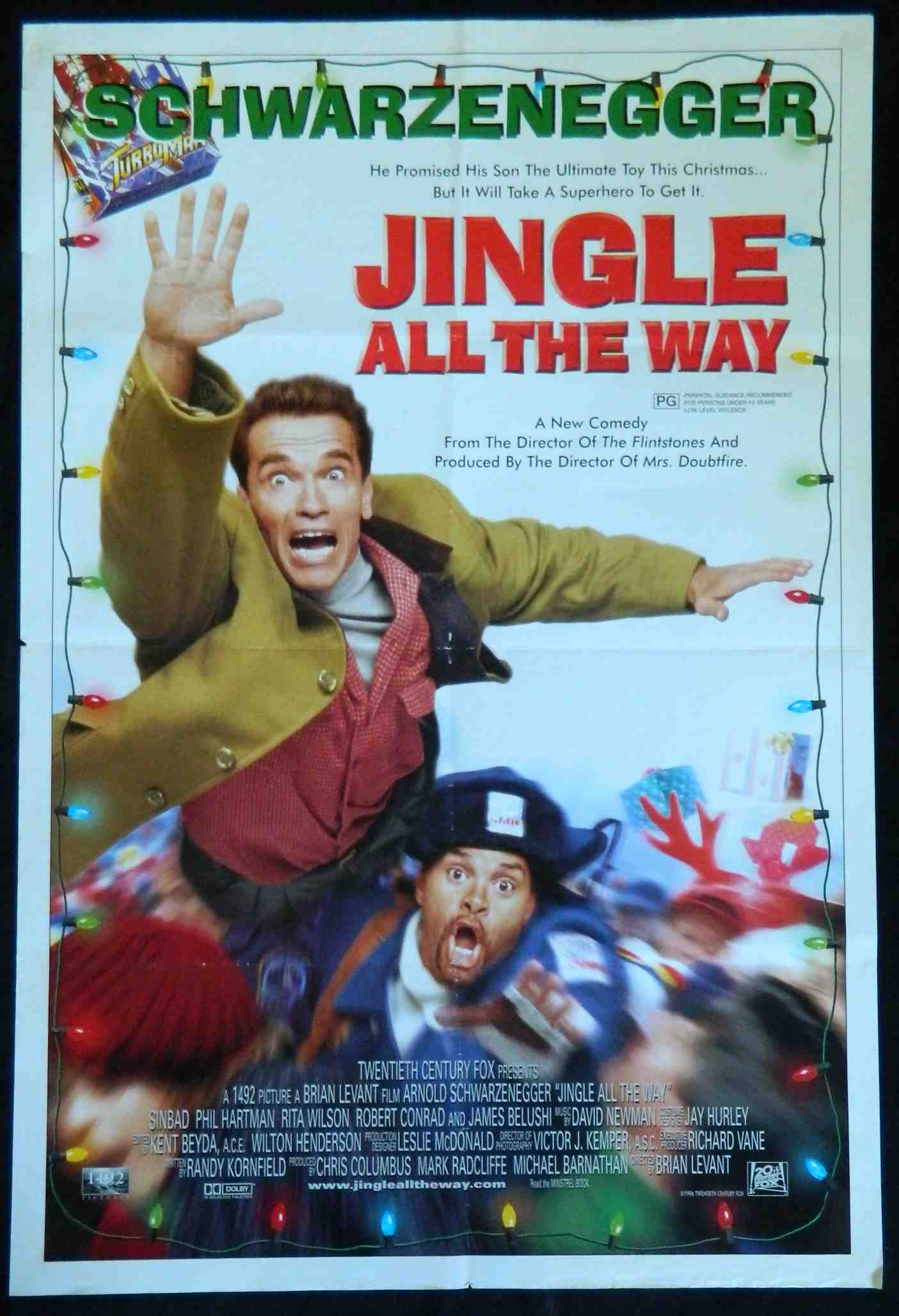 JINGLE ALL THE WAY (1996)— Original Australian one sheet movie poster