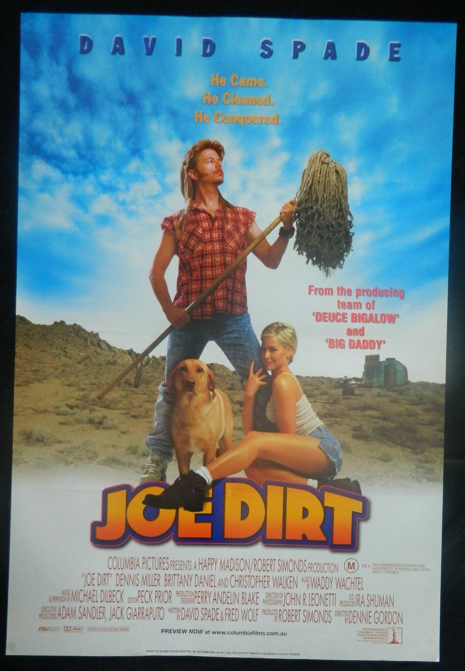 JOE DIRT (2001)— Original Australian one sheet movie poster