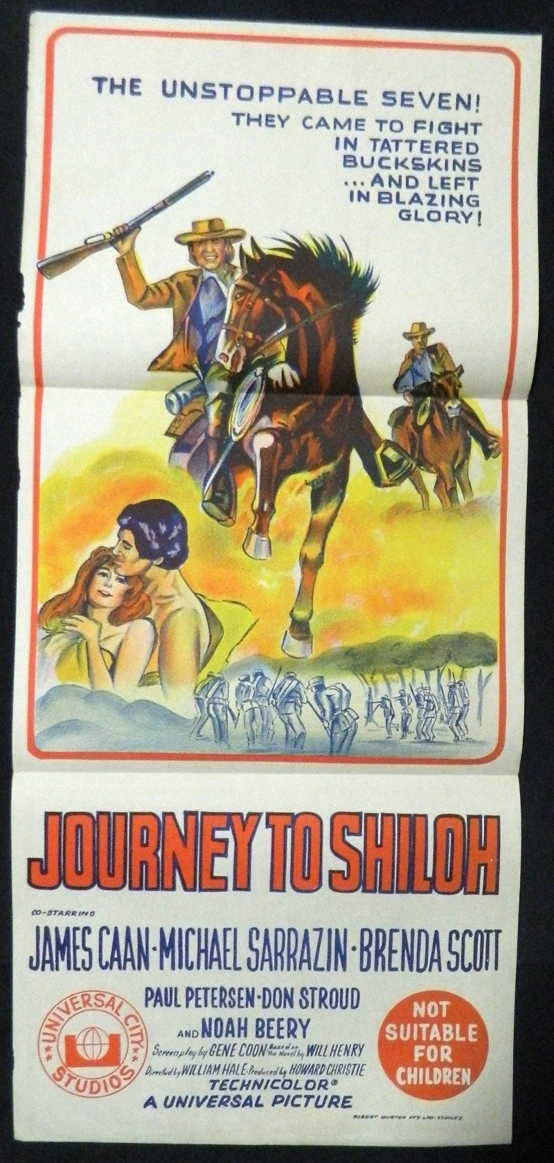JOURNEY TO SHILOH (1968) — Original Australian daybill movie poster