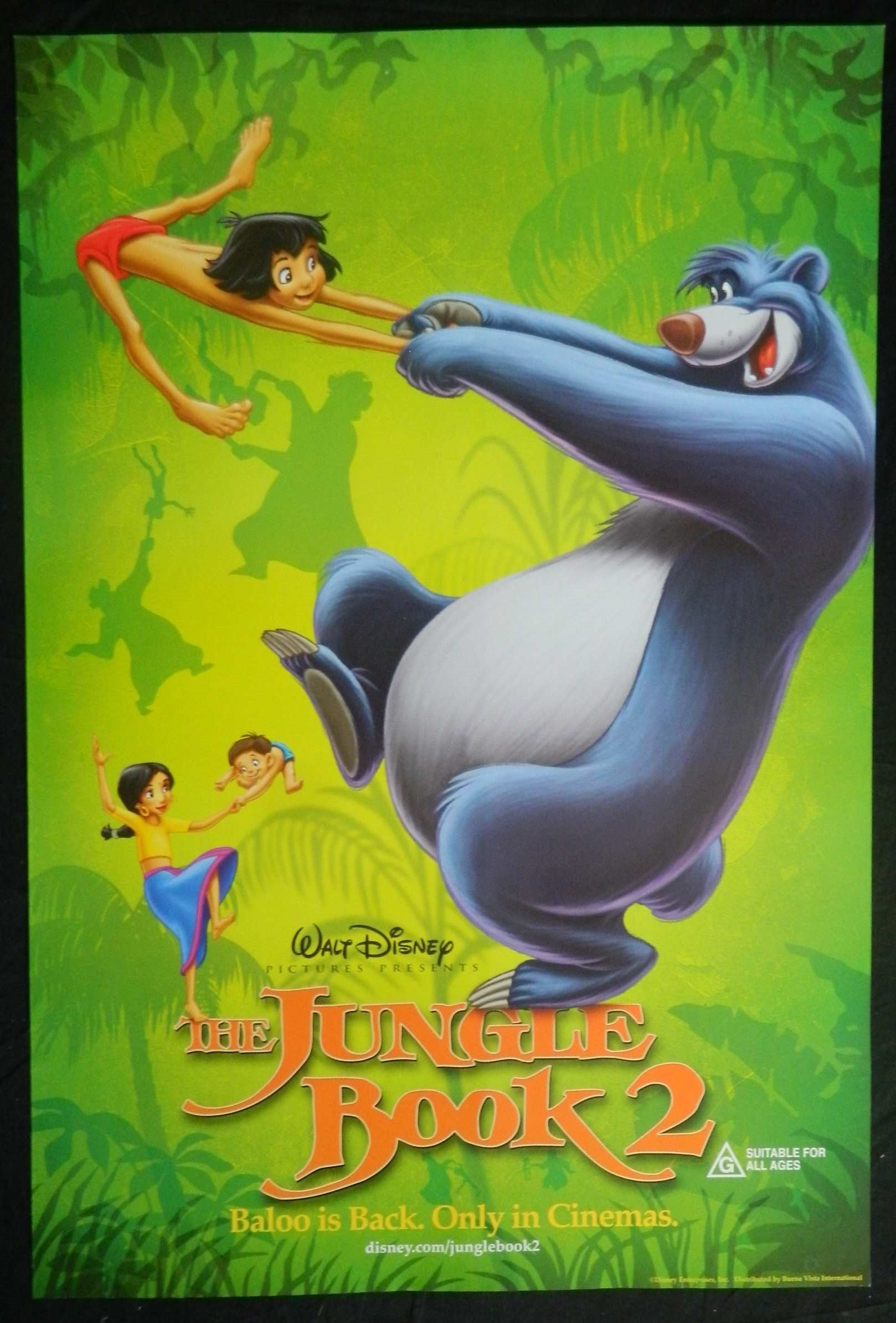 JUNGLE BOOK 2 (2003)— Original Australian one sheet movie poster