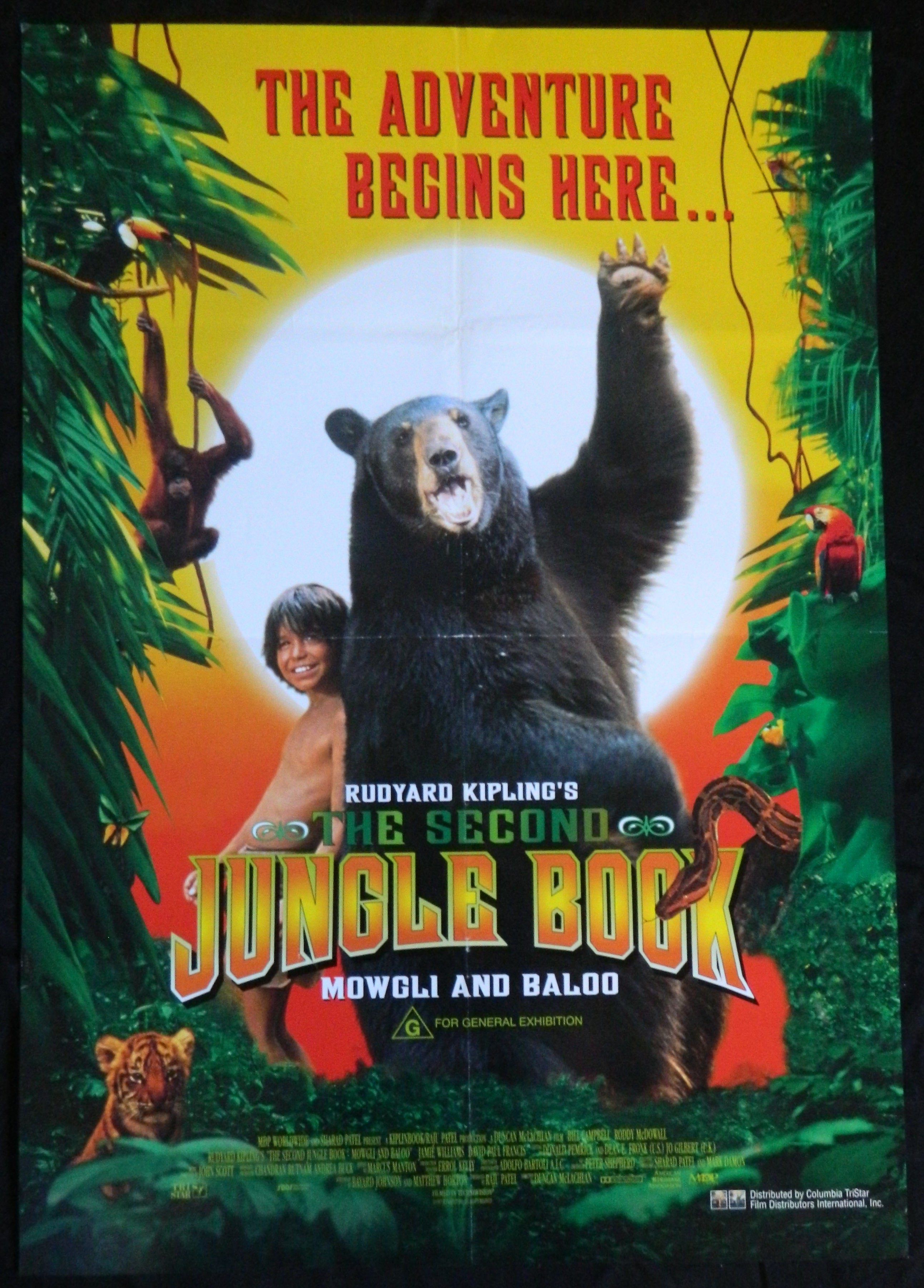 SECOND JUNGLE BOOK (1997)— Original Australian one sheet movie poster