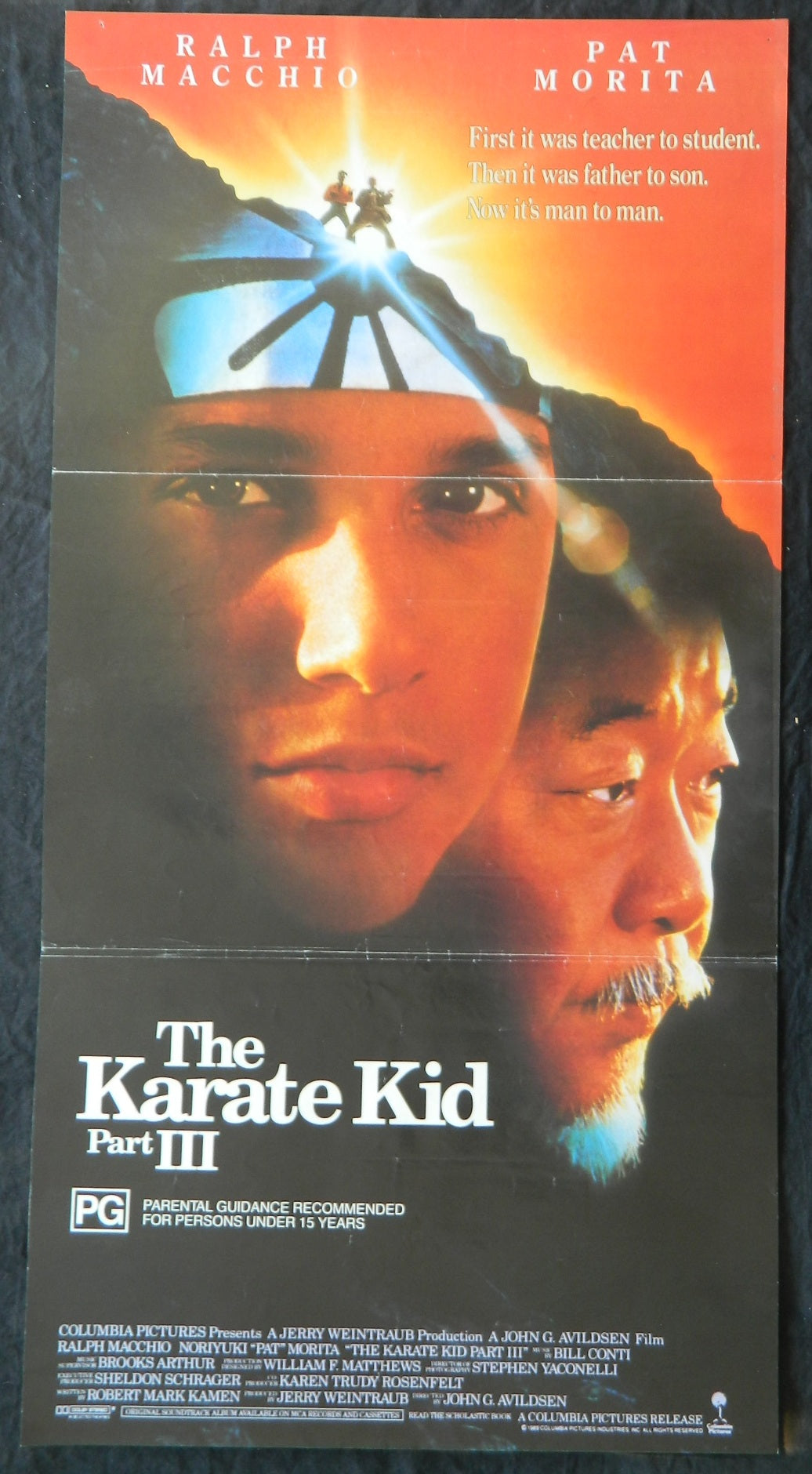 KARATE KID 3 (1989) — Original Australian daybill movie poster