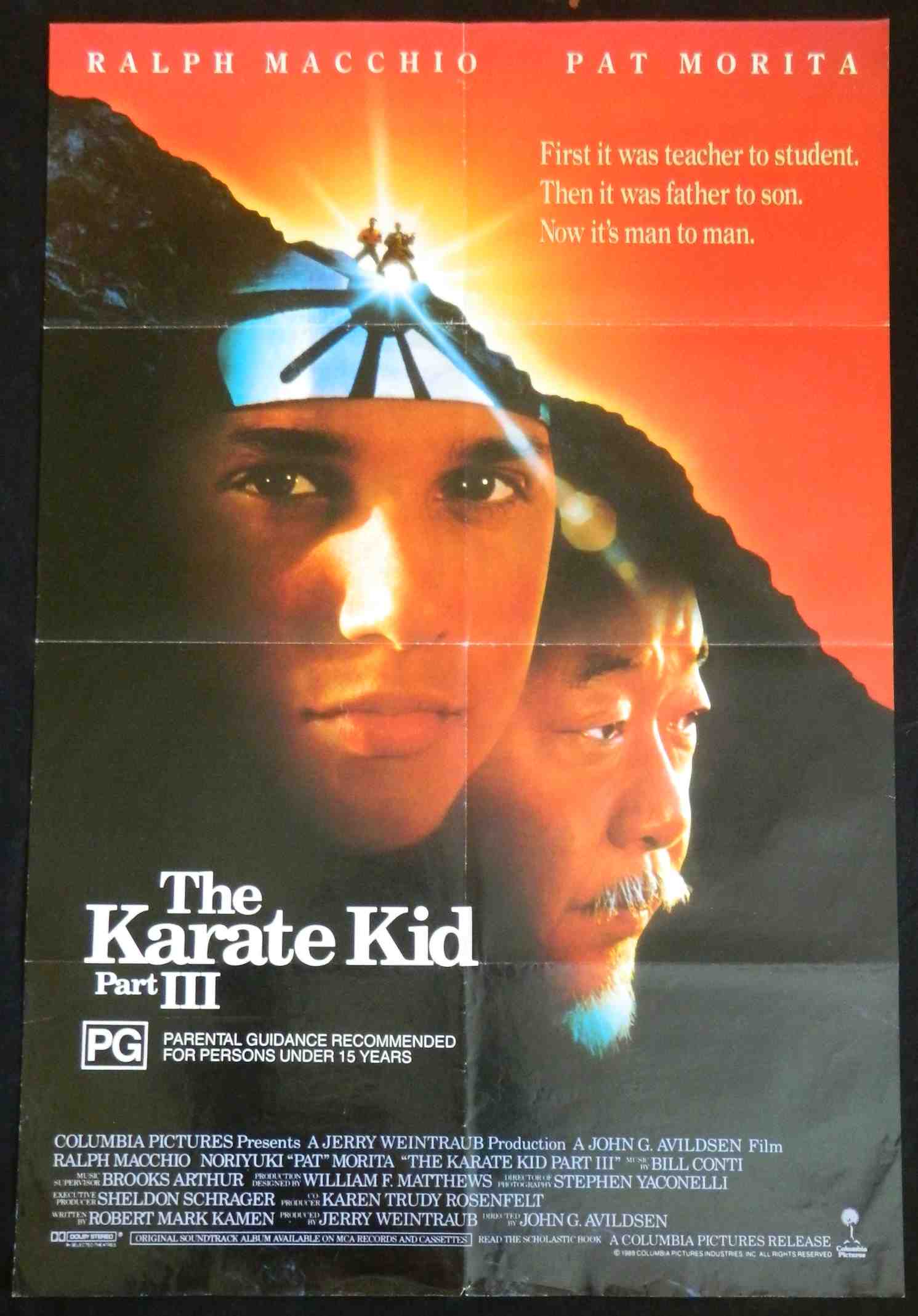 KARATE KID 3  (1989) — Original Australian one sheet movie poster