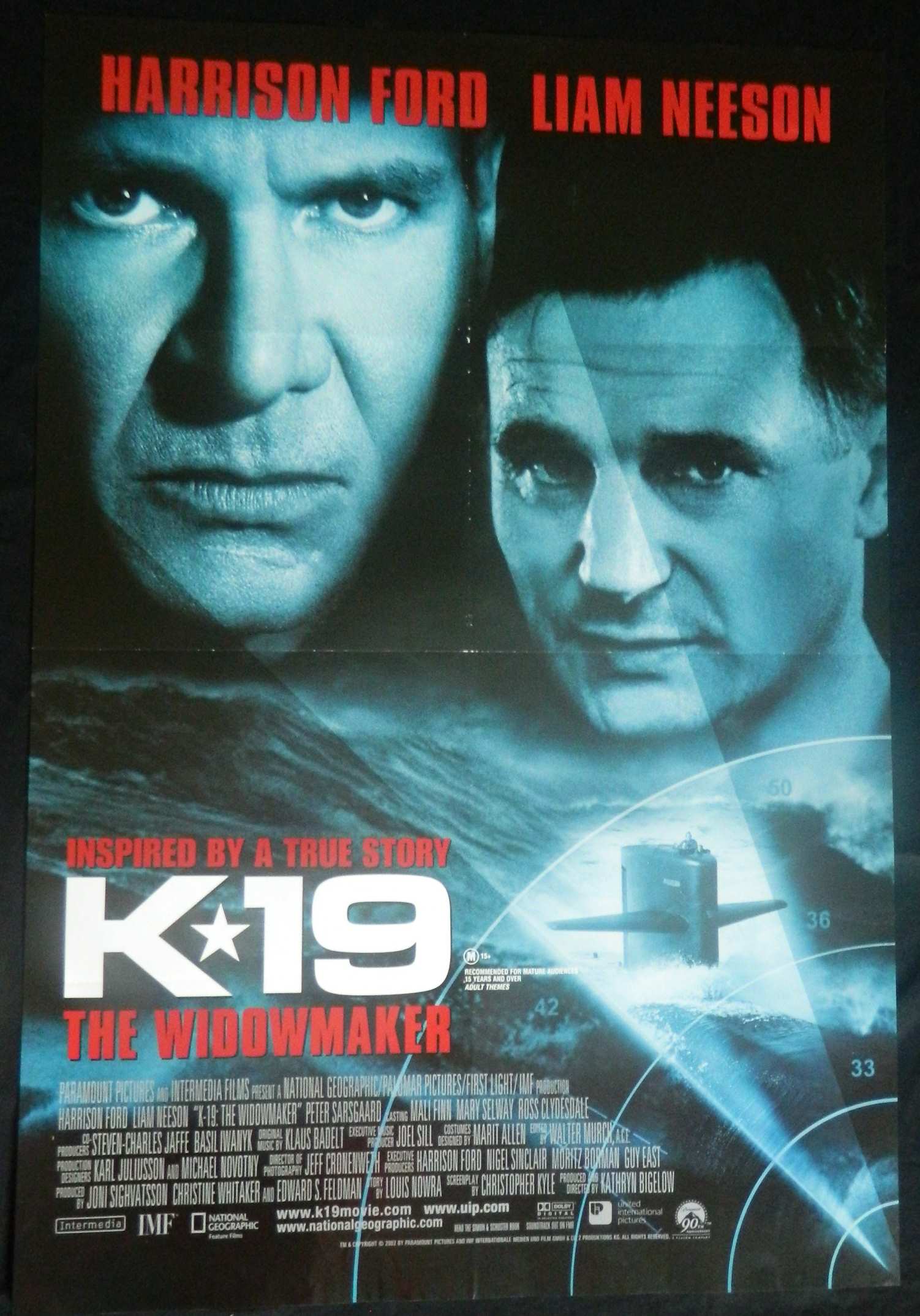 K-19 THE WIDOWMAKER (2002) — Original Australian one sheet movie poster