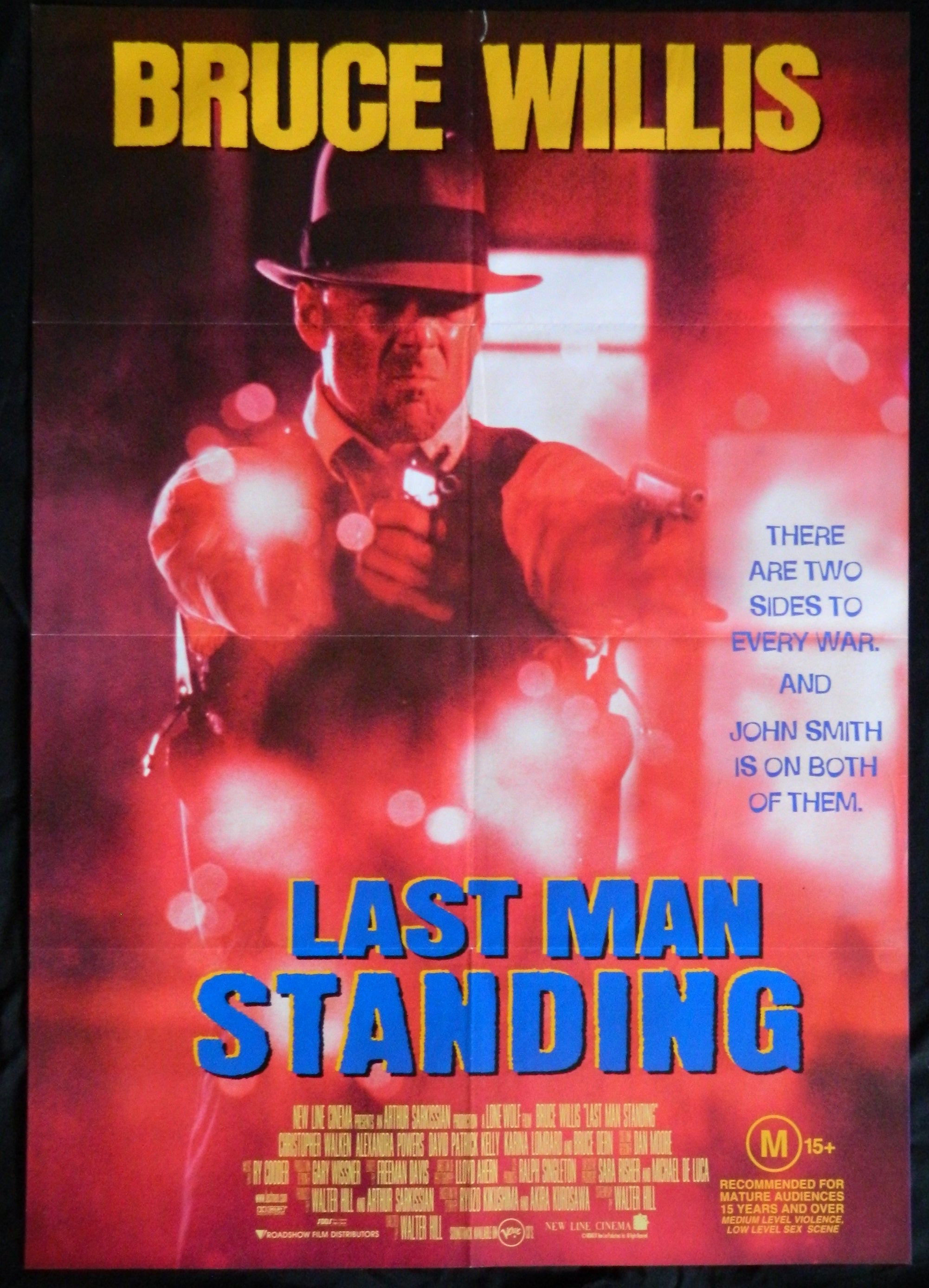 LAST MAN STANDING (1996)— Original Australian one sheet movie poster