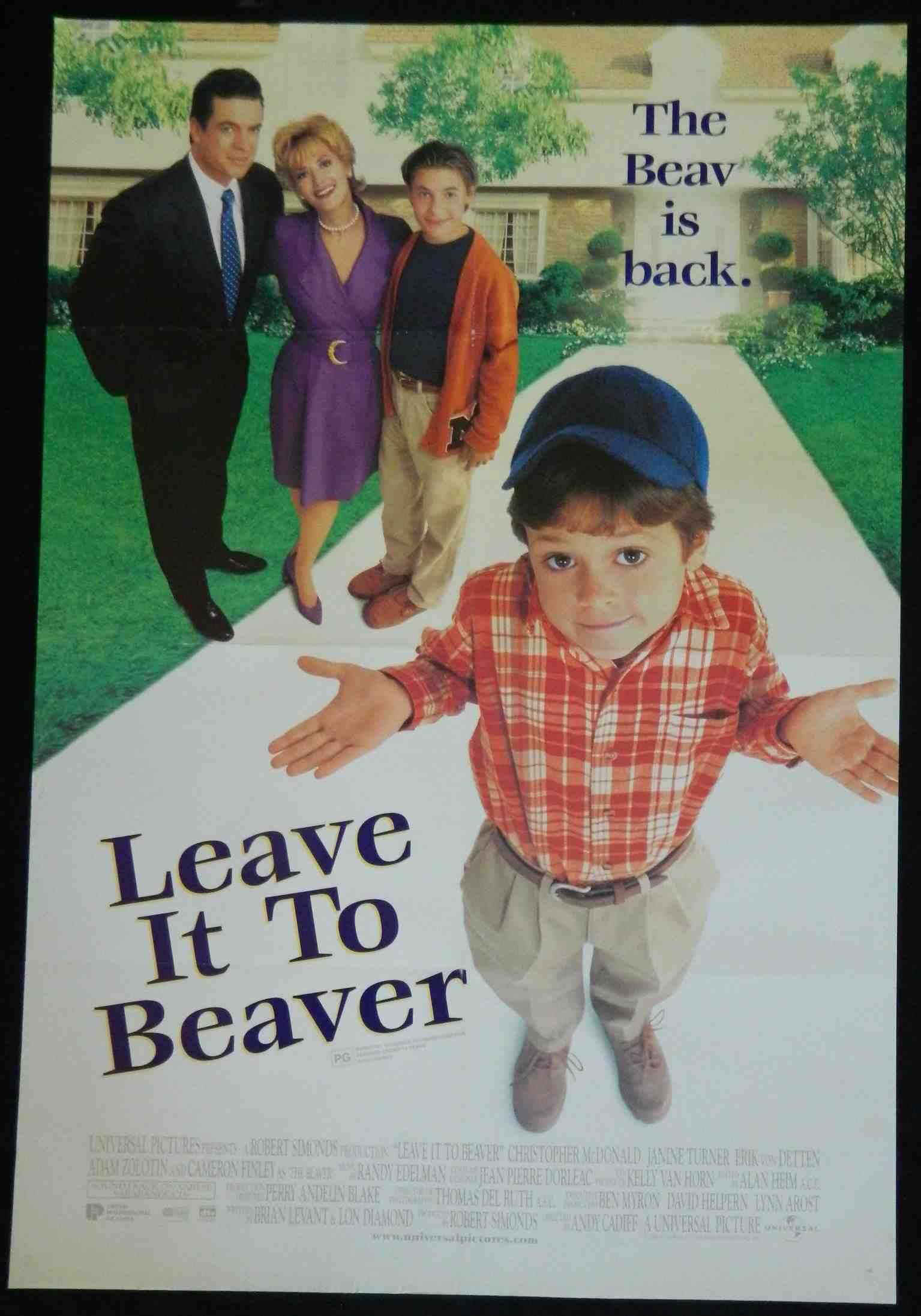 LEAVE IT TO BEAVER (1997)— Original Australian one sheet movie poster