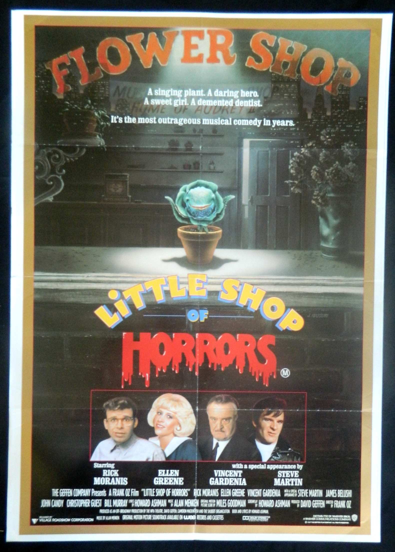 LITTLE SHOP OF HORRORS (1986)— Original Australian one sheet movie poster