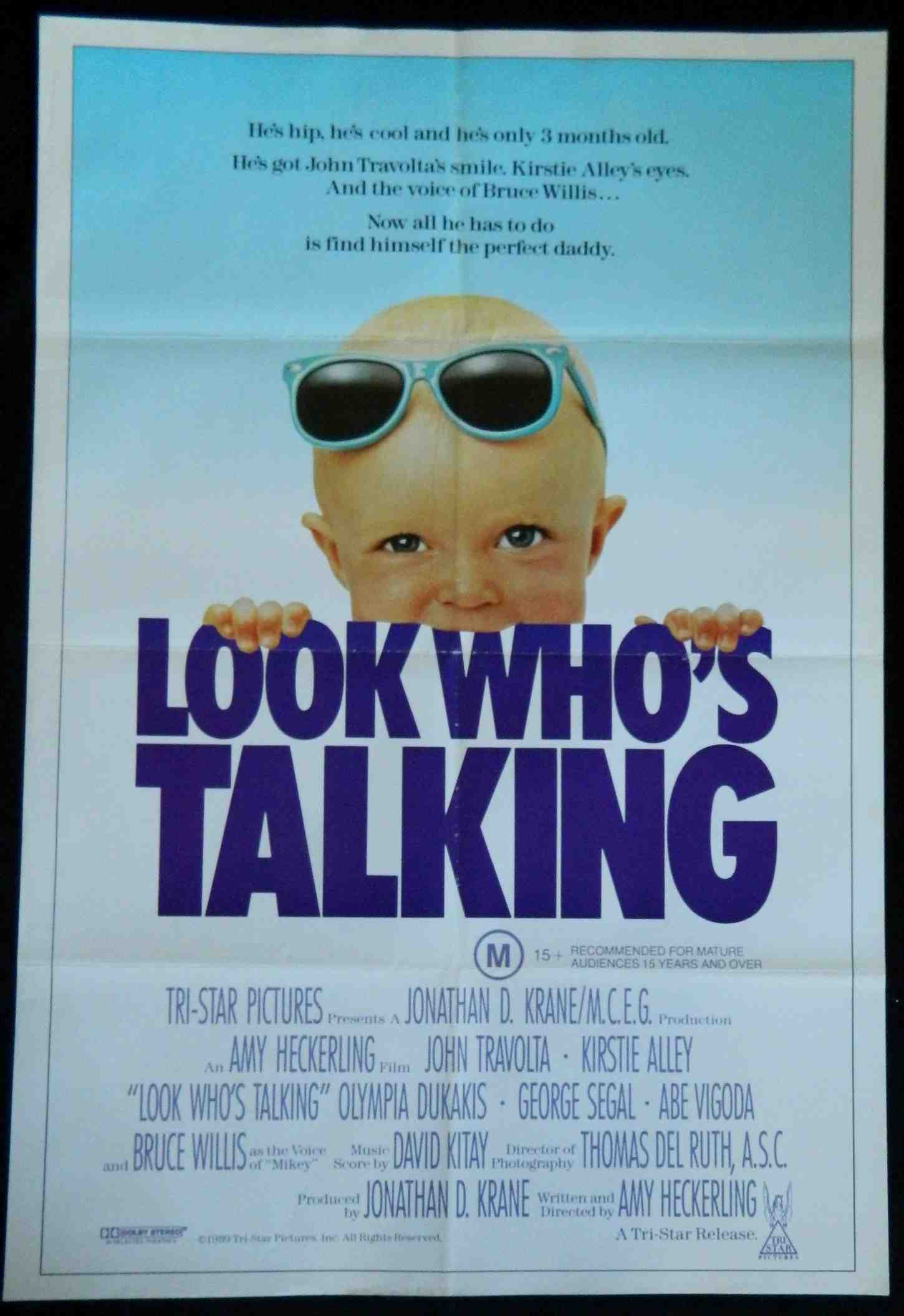 LOOK WHO'S TALKING (1989) — Original Australian one sheet movie poster
