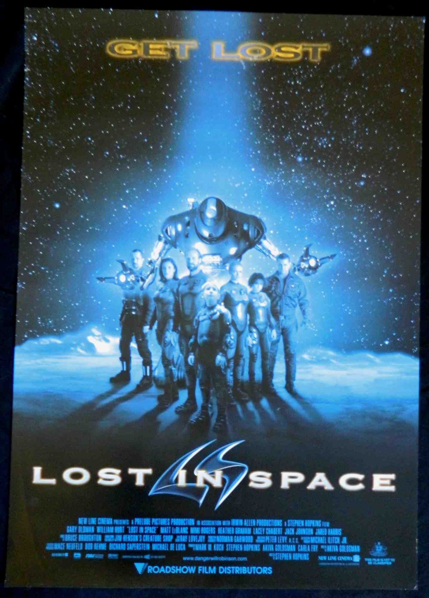 LOST IN SPACE (1998)— Original Australian one sheet movie poster