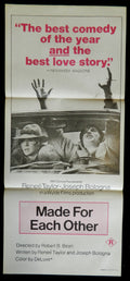 MADE FOR EACH OTHER  (1972) — Original Australian daybill movie poster