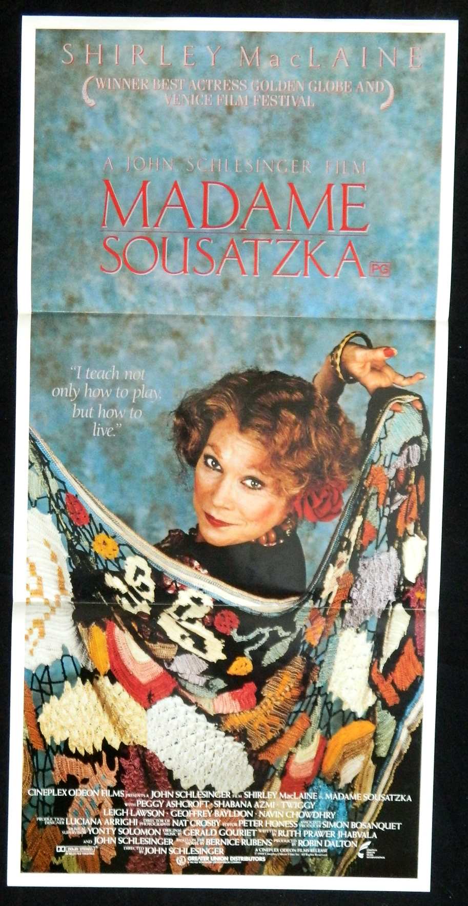 MADAM SOUSATZKA (1988) — Original Australian daybill movie poster