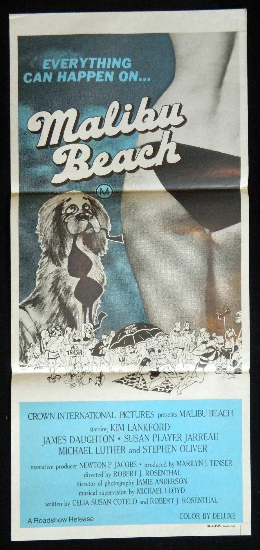 MALIBU BEACH  (1972) — Original Australian daybill movie poster