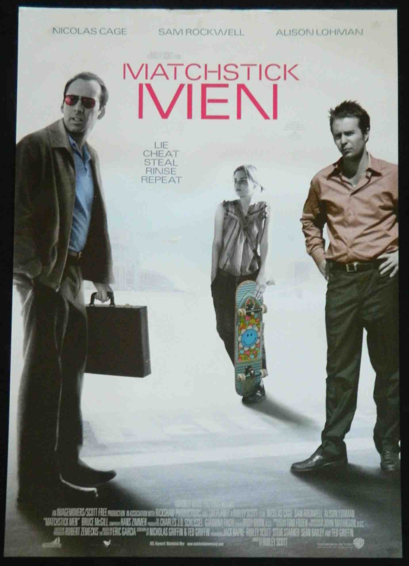 MATCHSTICK MEN (2003)— Original Australian one sheet movie poster