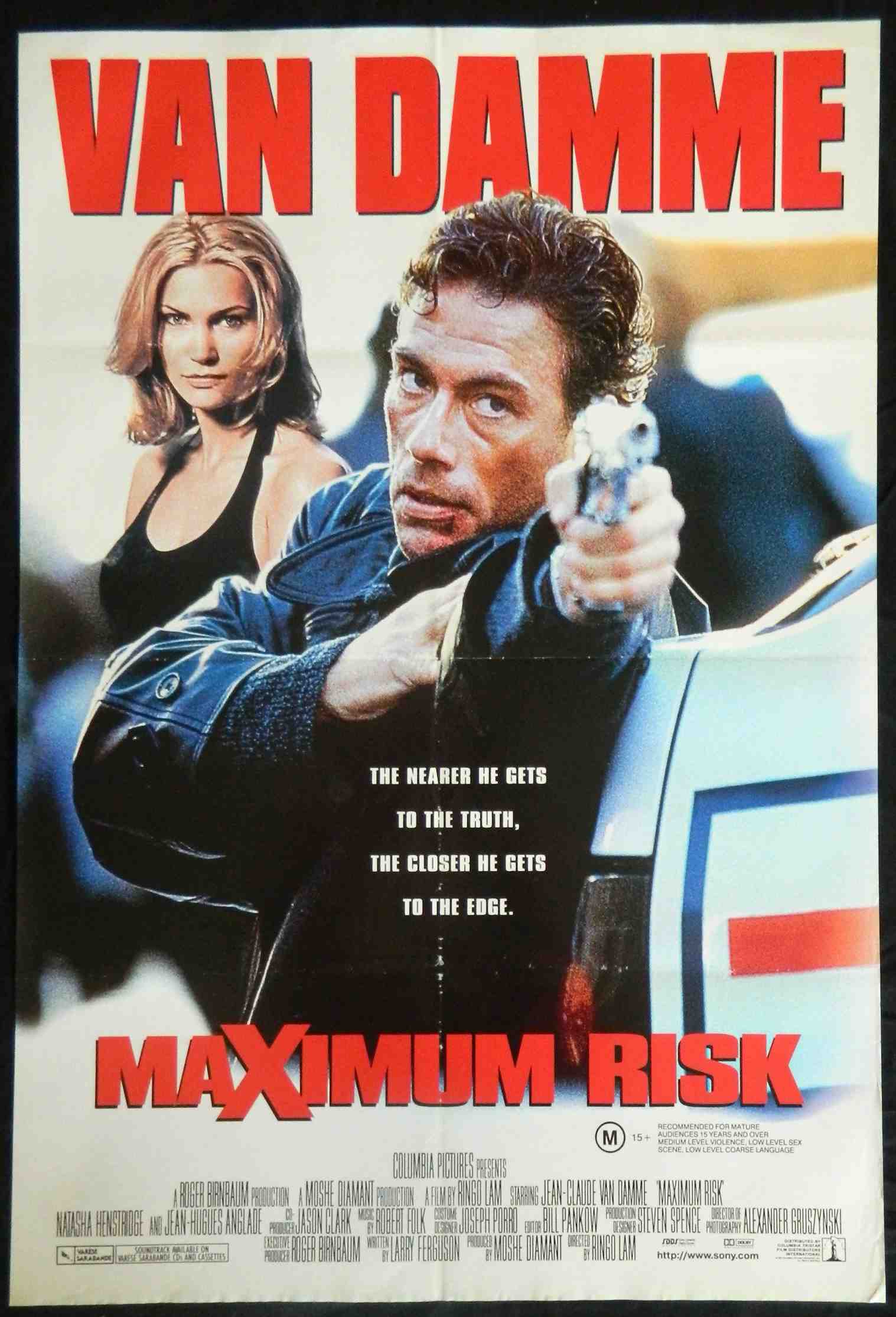 MAXIMUM RISK (1996)— Original Australian one sheet movie poster