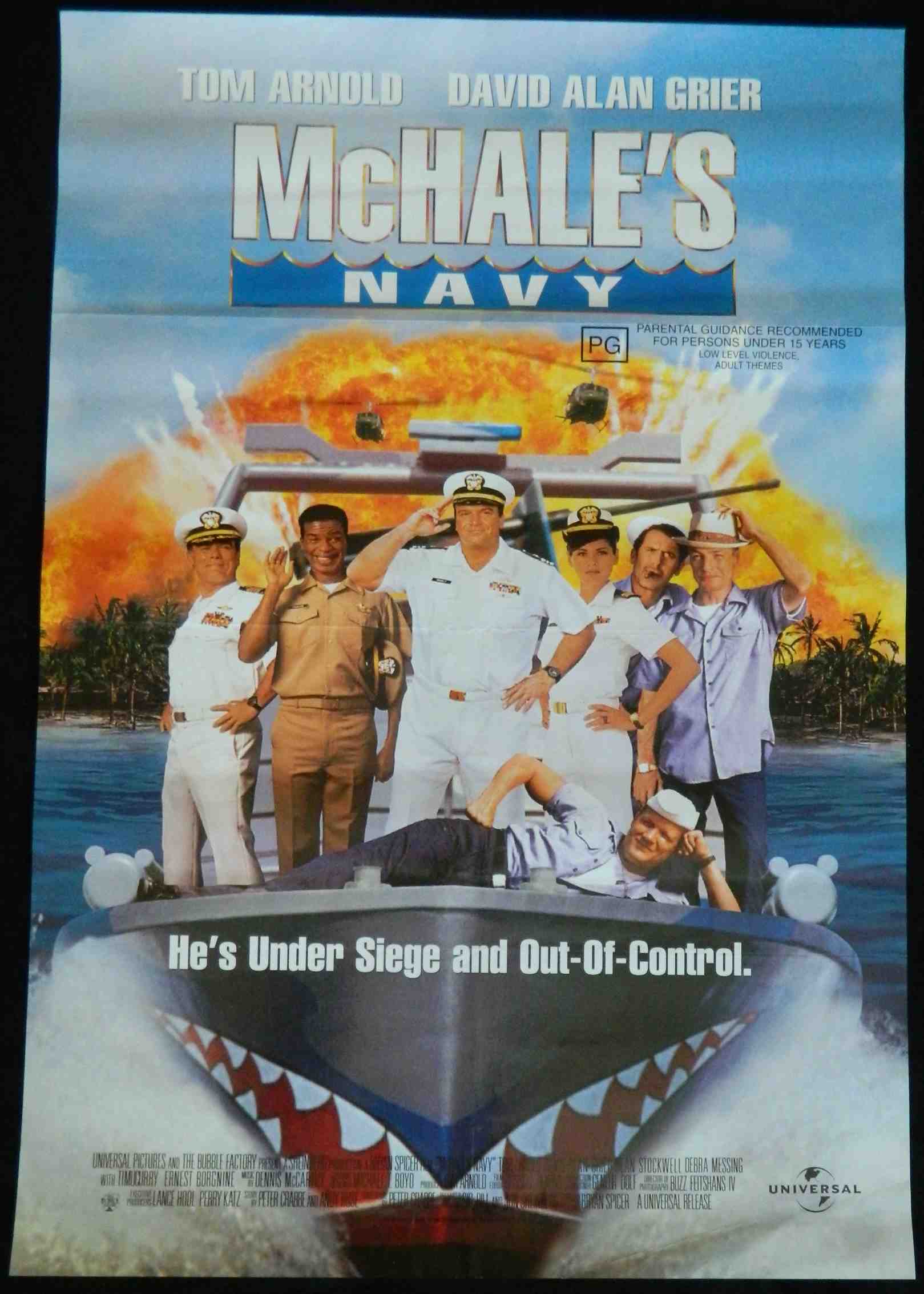 MCHALES NAVY (1997)— Original Australian one sheet movie poster