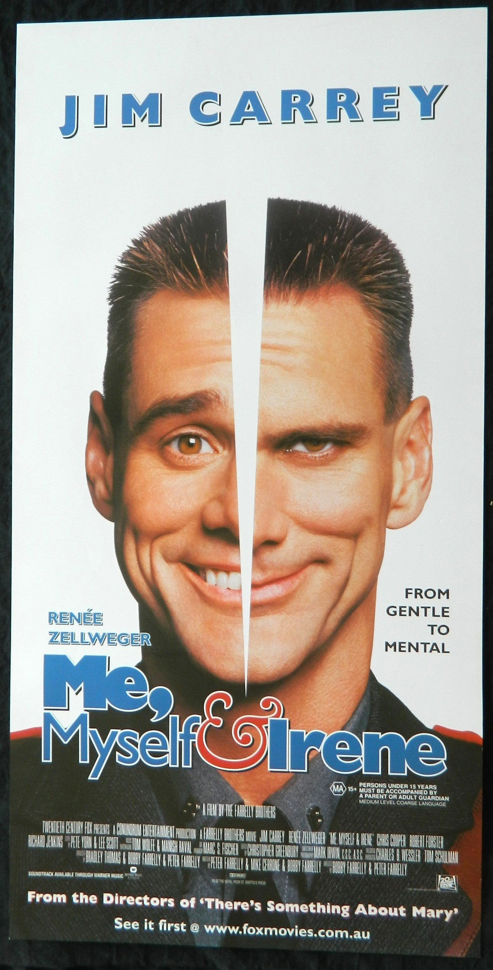 ME MYSELF AND IRENE  (2000) — Original Australian daybill movie poster
