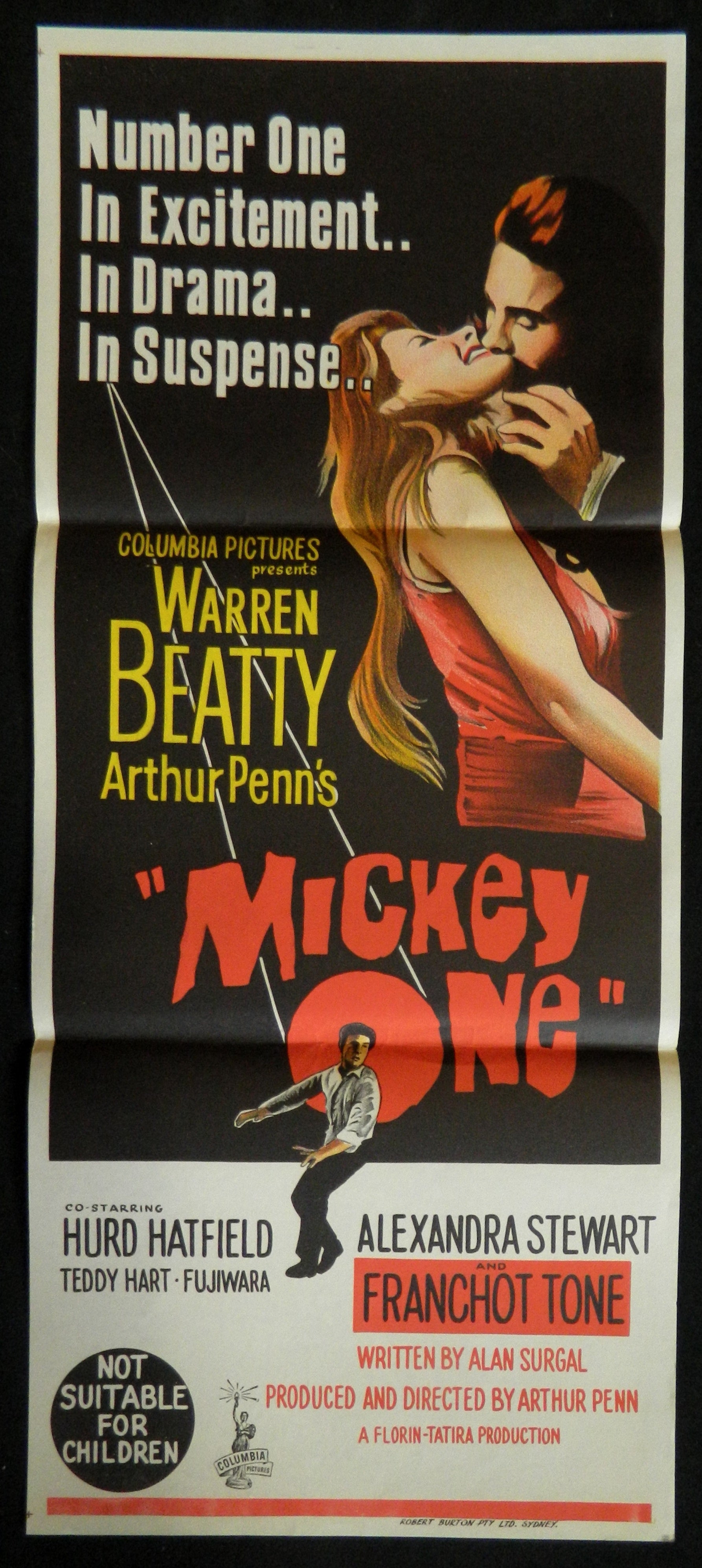 MICKEY ONE  (1965) — Original Australian daybill movie poster