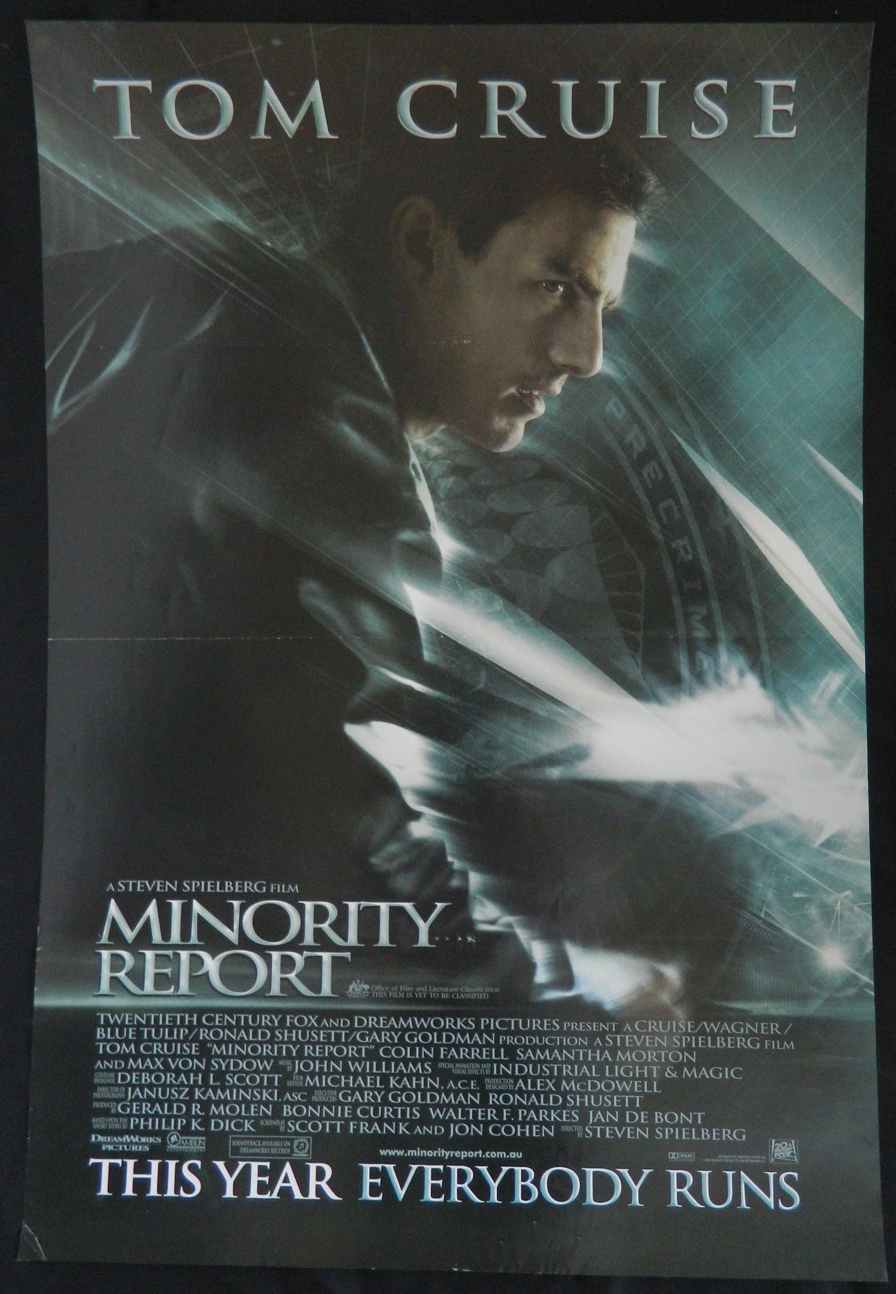 MINORITY REPORT (2002)— Original Australian one sheet movie poster