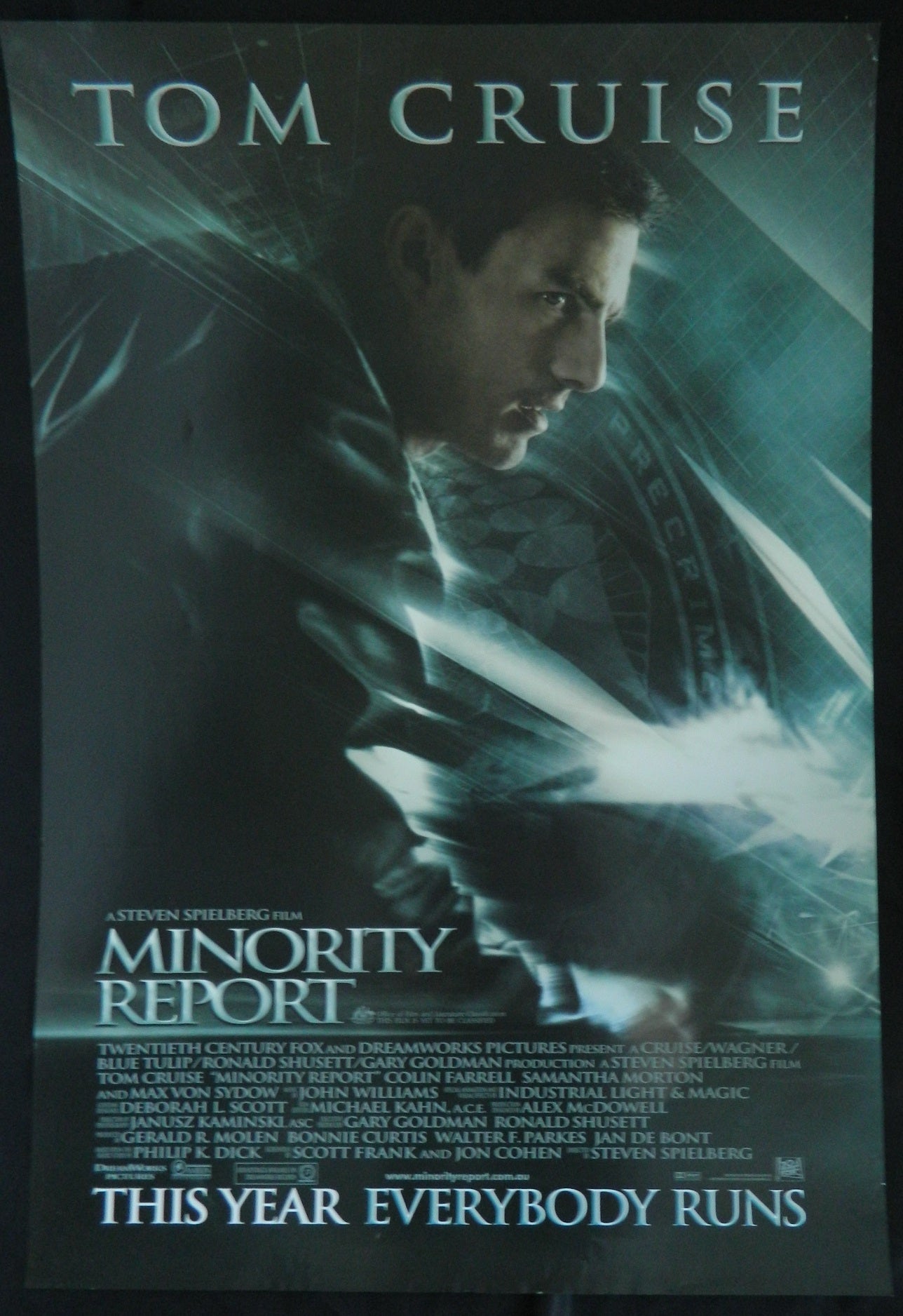 MINORITY REPORT (2002)— Original Australian one sheet movie poster