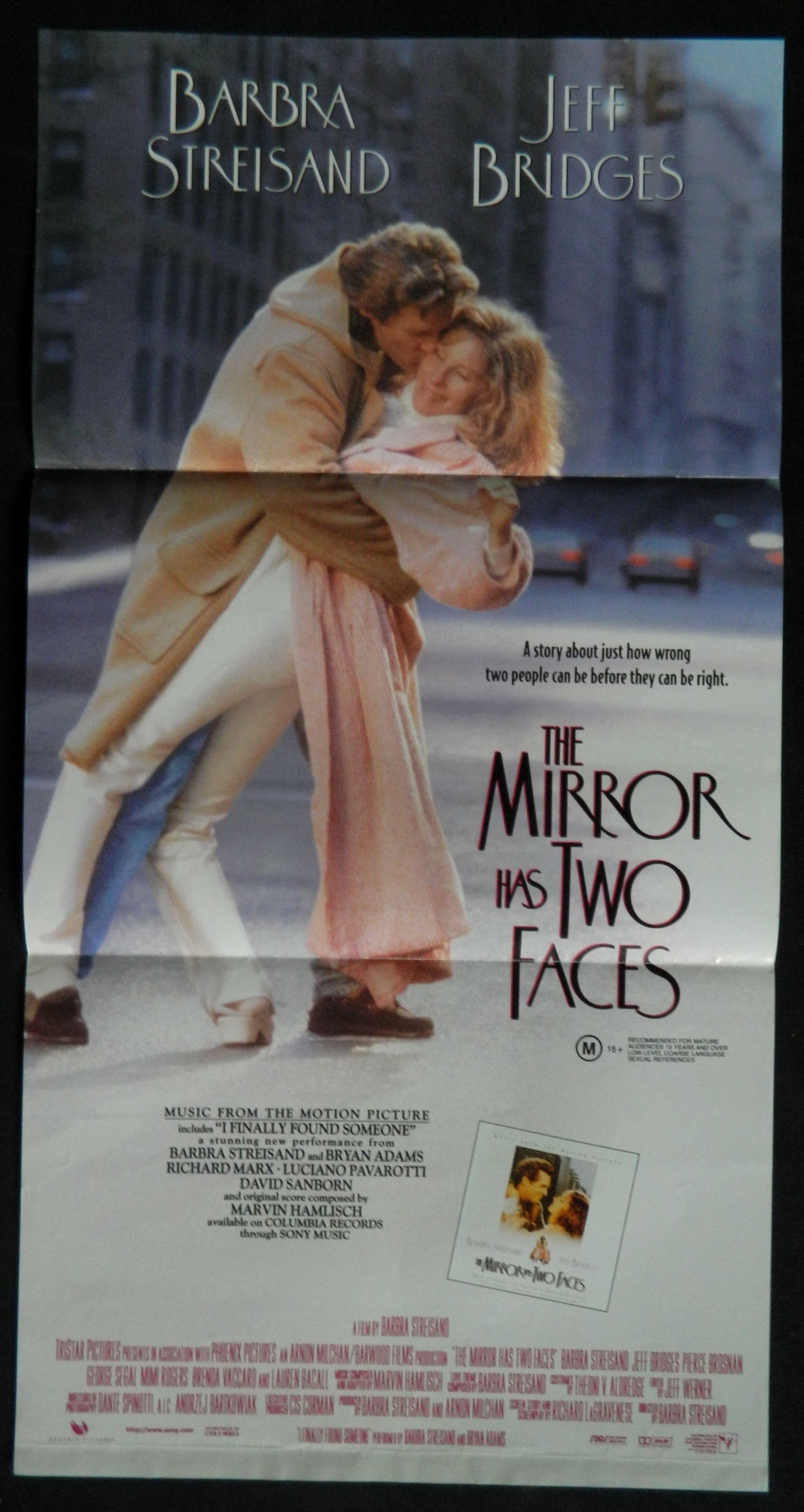 MIRROR HAS TWO FACES  (1996) — Original Australian daybill movie poster