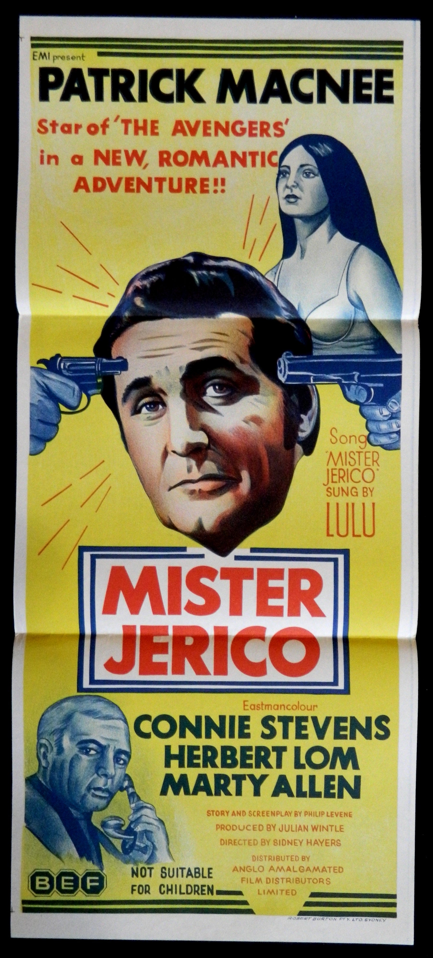 MISTER JERICO  (1970) — Original Australian daybill movie poster
