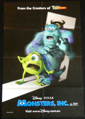 MONSTERS INC (2001)— Original Australian one sheet movie poster