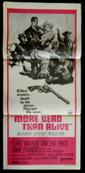 MORE DEAD THAN ALIVE (1969) — Original Australian daybill movie poster