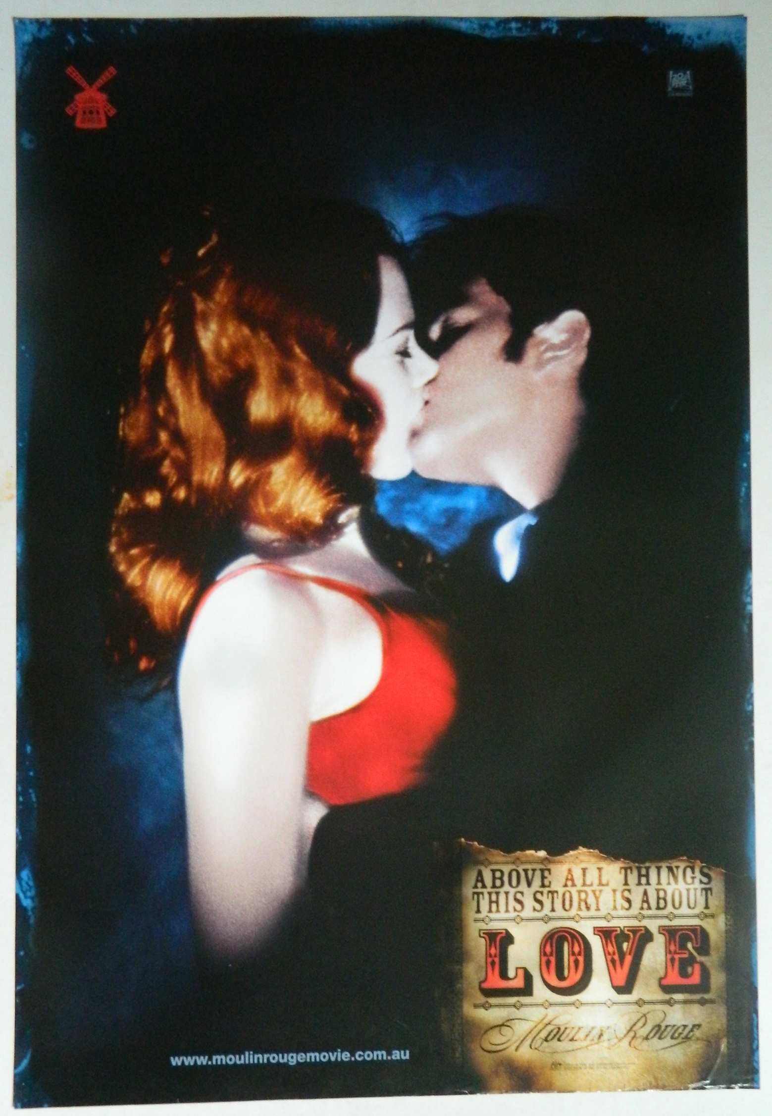 MOULIN ROUGE - LOVE (2001) - Original Australian one sheet movie poster.