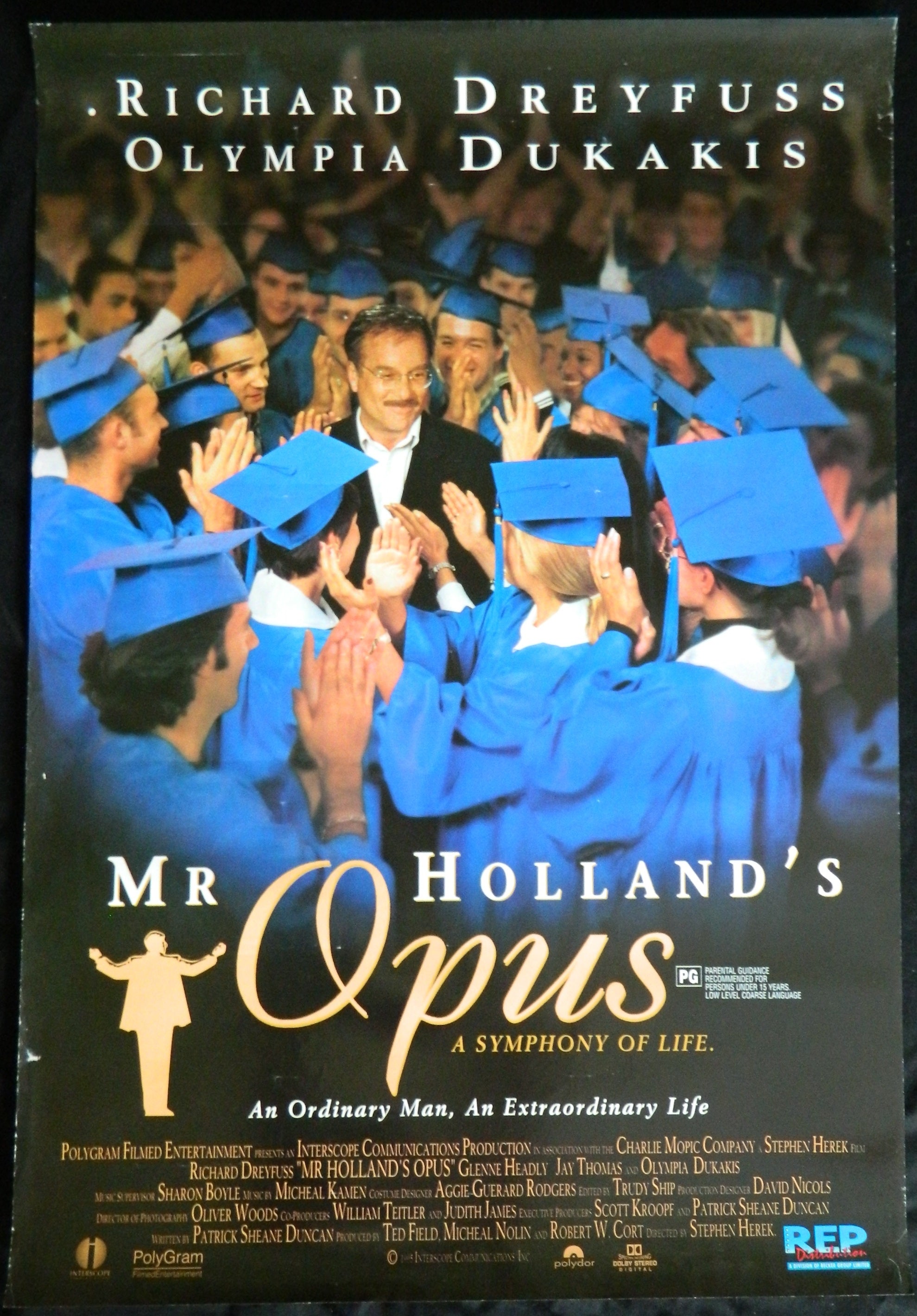 MR HOLLANDS OPUS (1995)— Original Australian one sheet movie poster