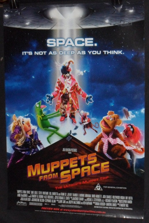 MUPPETS IN SPACE (1999)— Original Australian one sheet movie poster
