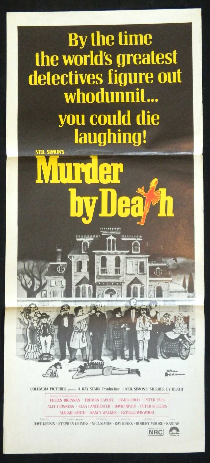 MURDER BY DEATH   (1976) — Original Australian daybill movie poster