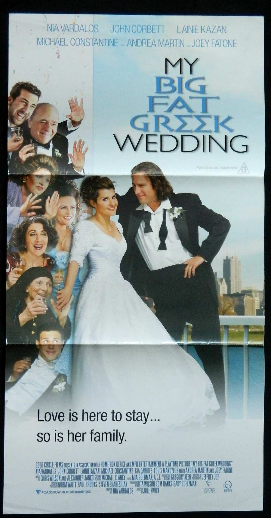MY BIG FAT GREEK WEDDING (2002) — Original Australian daybill movie poster