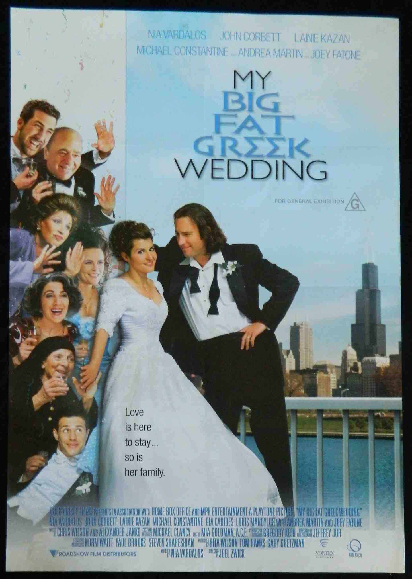 MY BIG FAT GREEK WEDDING (2002) - Original Australian one sheet movie poster.
