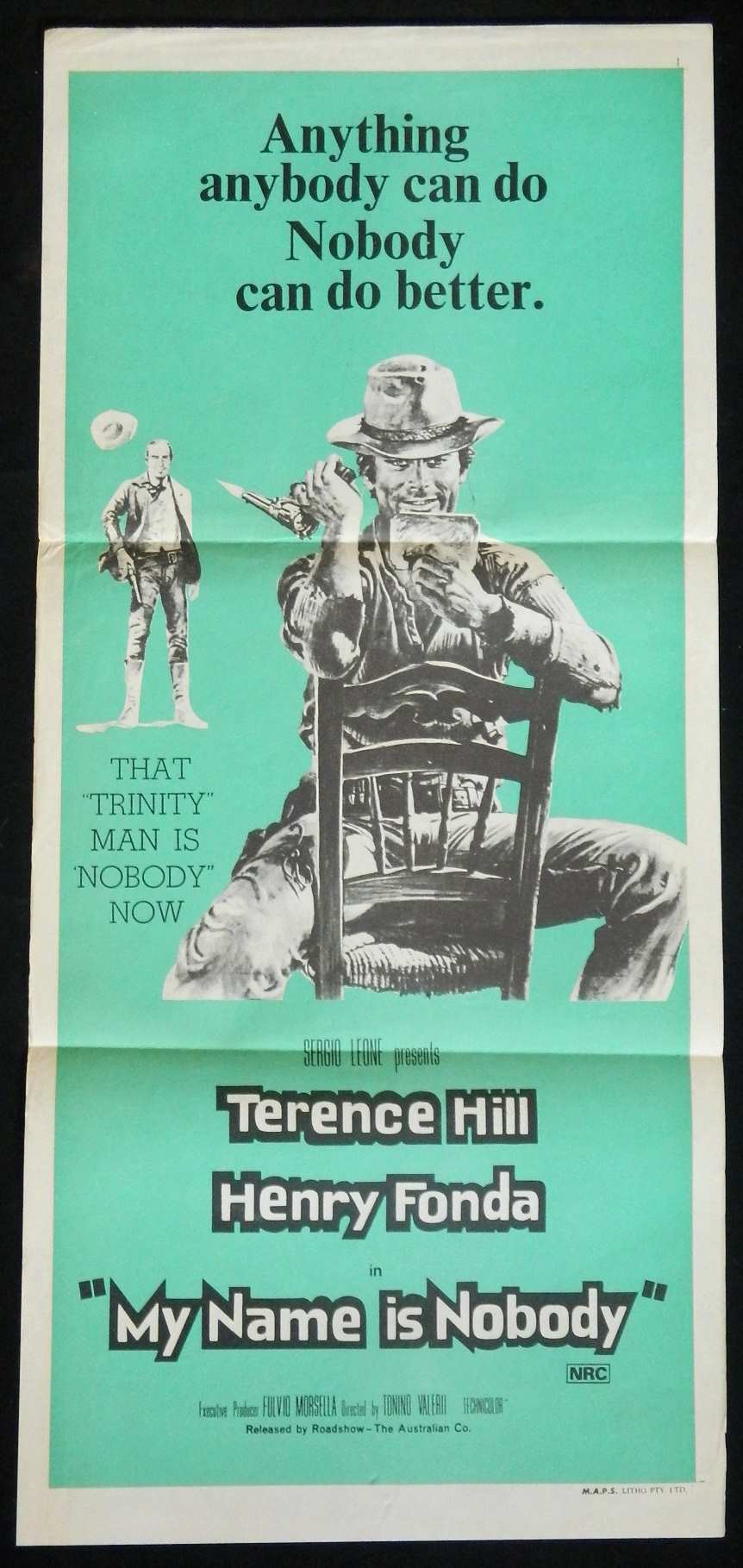 MY NAME IS TRINITY (1973) — Original Australian daybill movie poster