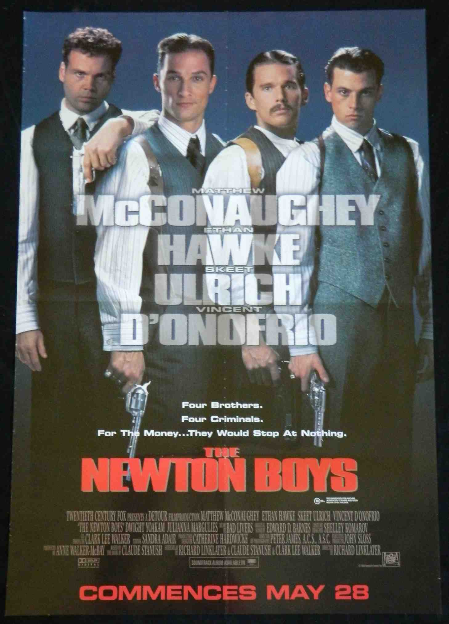 NEWTON BOYS  (1998)— Original Australian one sheet movie poster