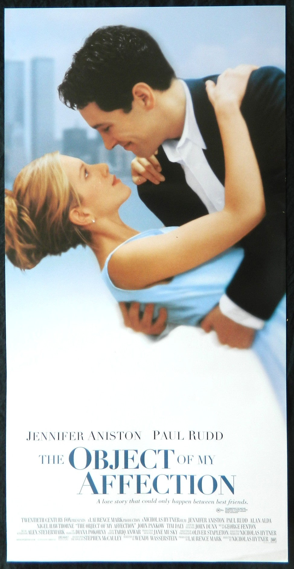 OBJECT OF MY AFFECTION  (1998) — Original Australian daybill movie poster