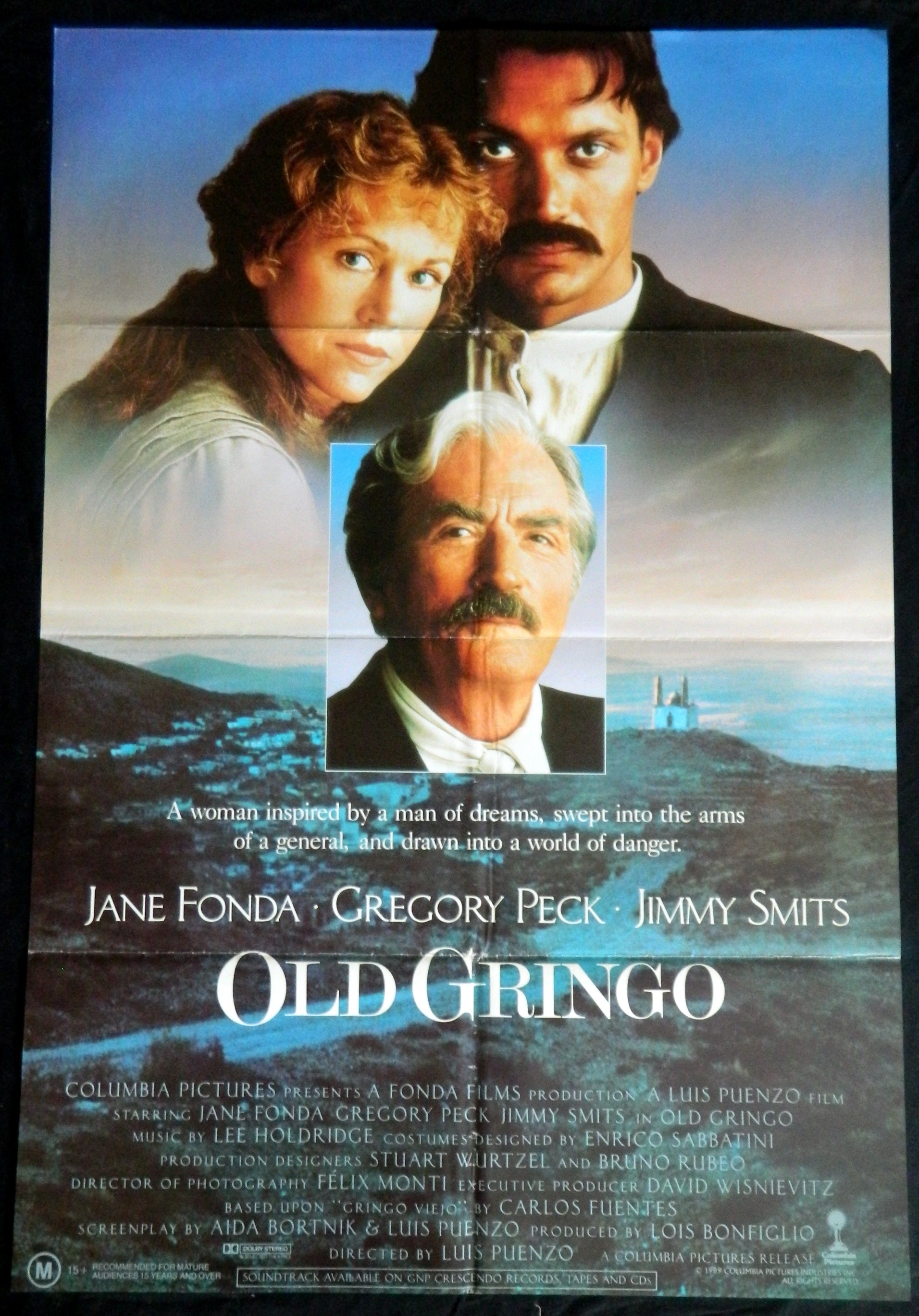 OLD GRINGO (1989)— Original Australian one sheet movie poster