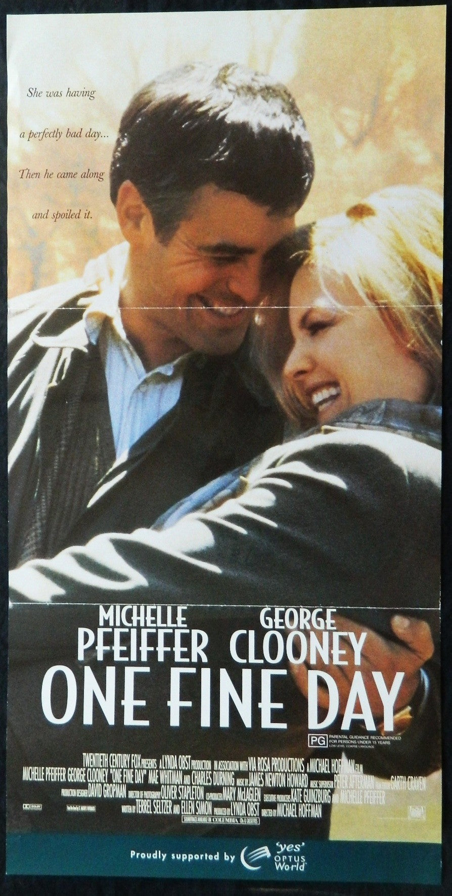 ONE FINE DAY (1996) — Original Australian daybill movie poster