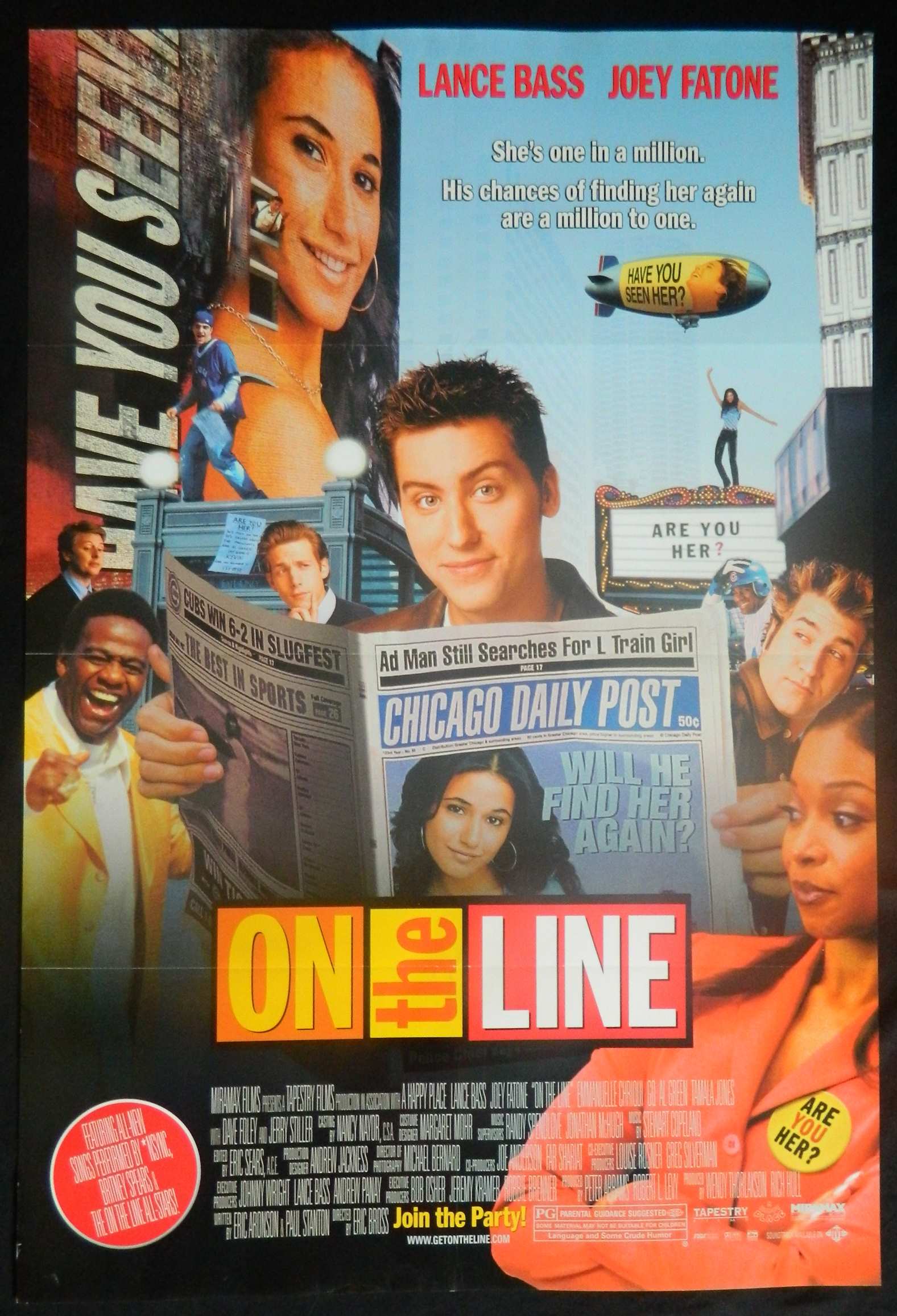 ON THE LINE (2001)— Original Australian one sheet movie poster.