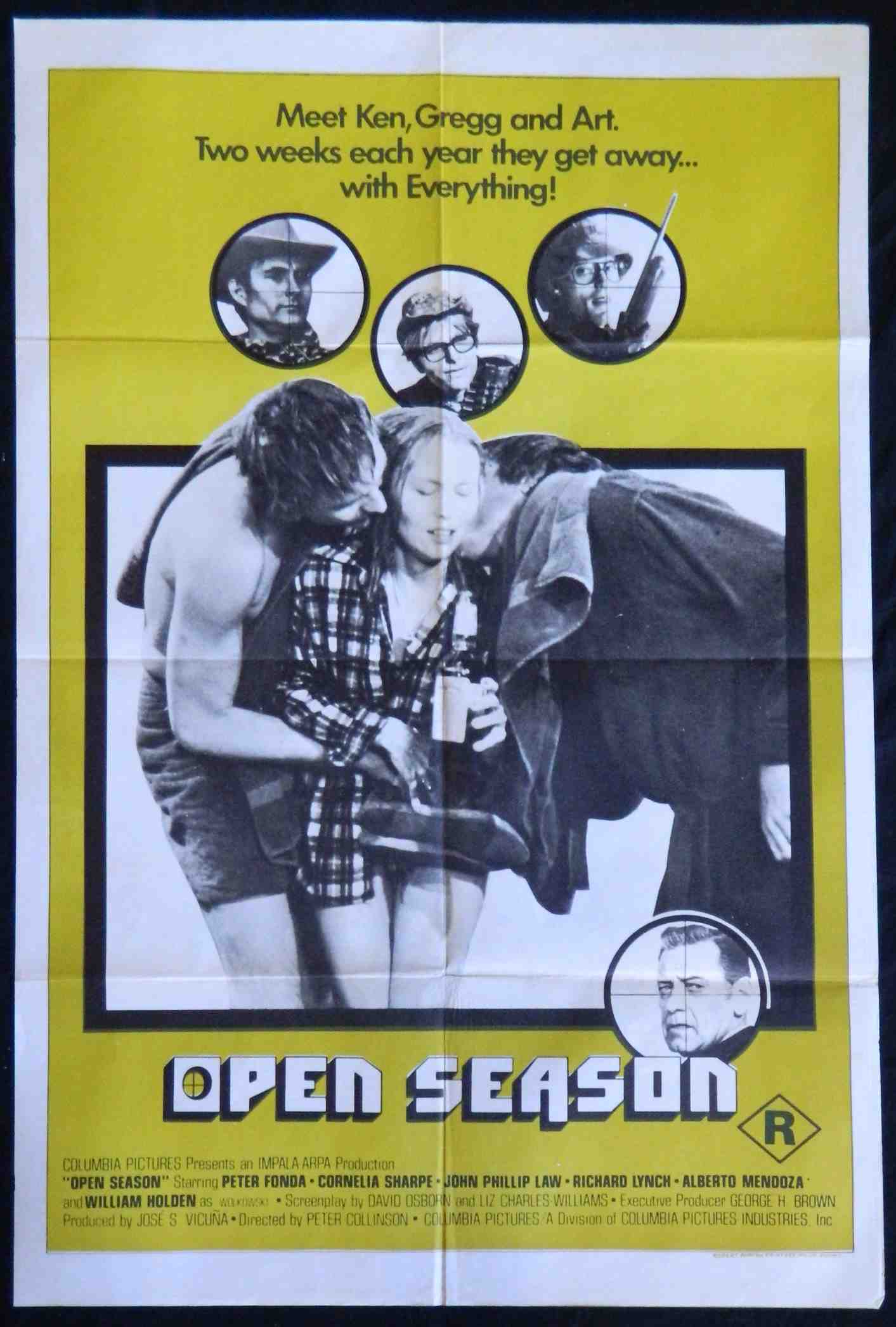 OPEN SEASON (1974) - Original Australian one sheet movie poster.