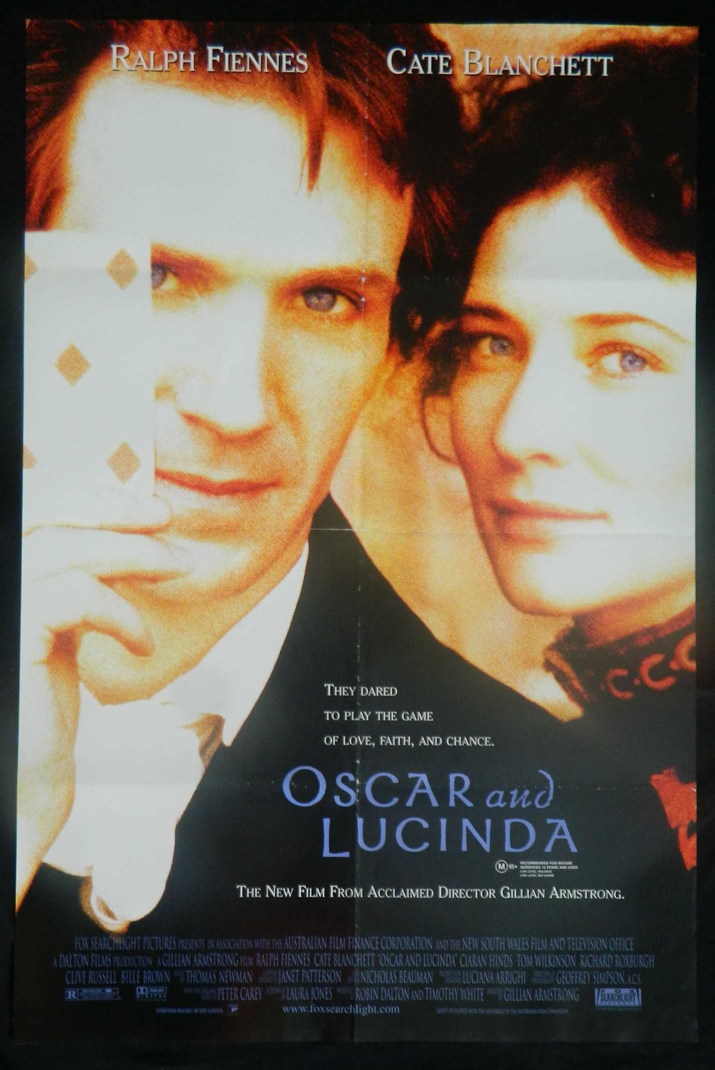 OSCAR AND LUCINDA (1997)— Original Australian one sheet movie poster