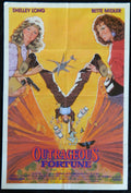 OUTRAGEOUS FORTUNE (1986)— Original Australian one sheet movie poster