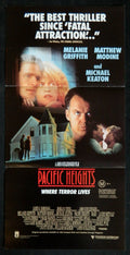 PACIFIC HEIGHTS (1990) — Original Australian daybill movie poster